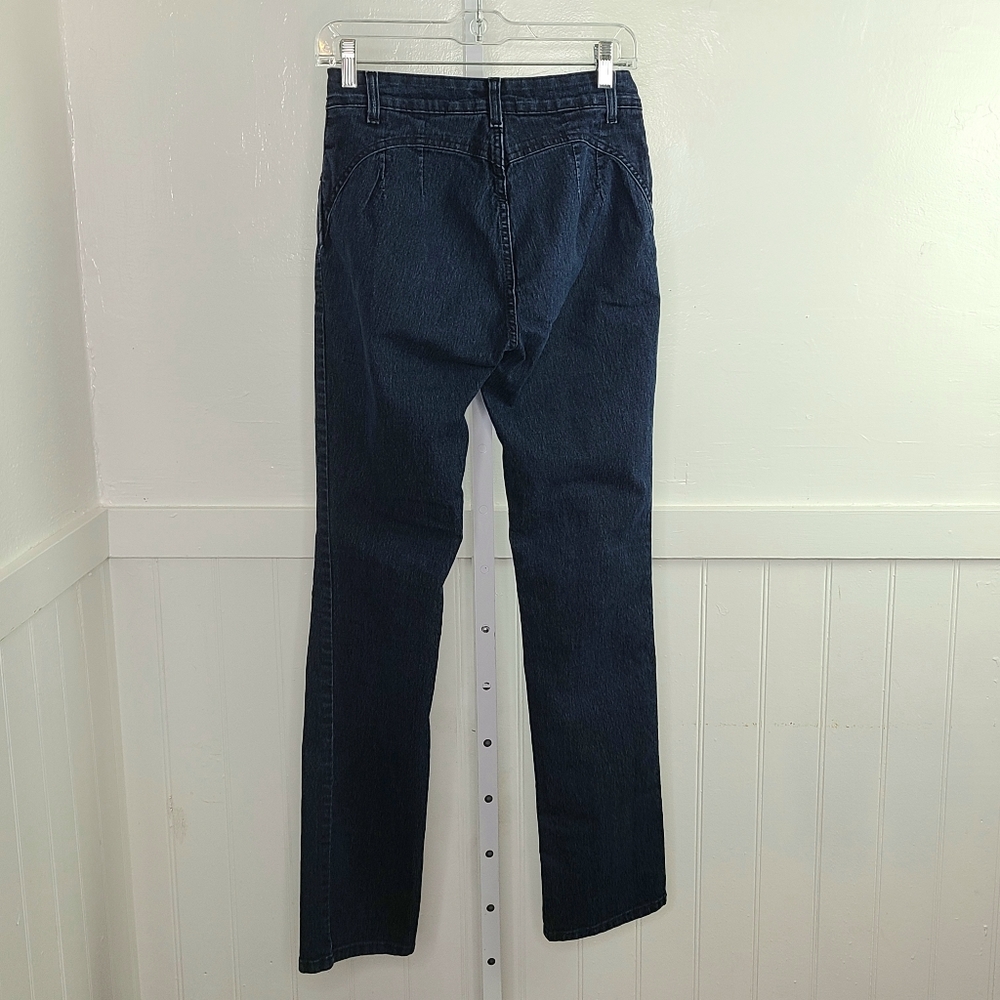 Andrea Jeans Women's Dark Wash Slim Jeans | 9 - Picture 5 of 11
